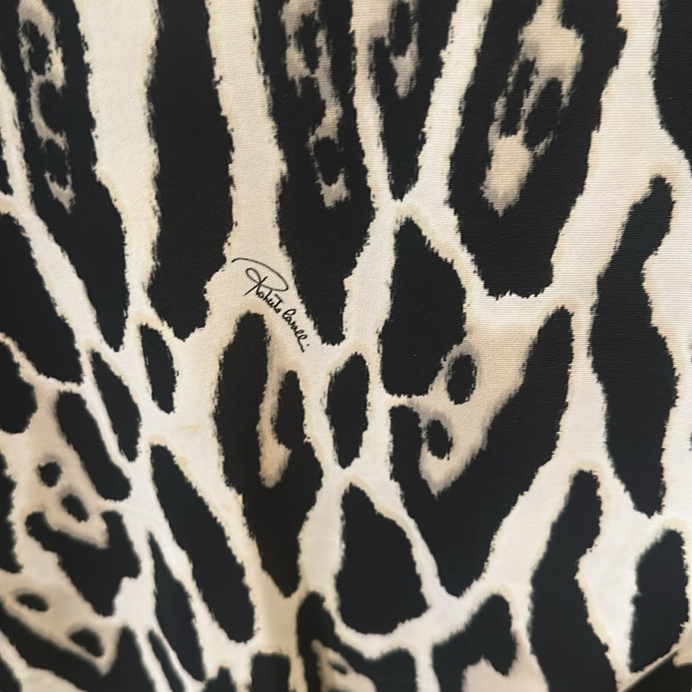 Roberto Cavalli Animal Print V Neck Dress Size 42 - Picture 6 of 8